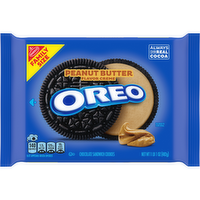 OREO Peanut Butter Creme Chocolate Sandwich Cookies, Family Size - 17 Ounce