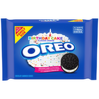 Oreo Family Size Birthday Cake Creme Chocolate Sandwich Cookies - 17 Ounce