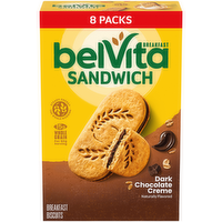 Mondelez International SANDWICH Dark Chocolate Creme Sandwich Breakfast Biscuits - 14.08 Ounce