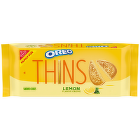 Oreo Thins Lemon Family Size Thins Creme Sandwich Cookies, Size - 11.78 Ounce