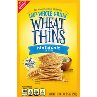 WHEAT THINS Hint Of Salt Low Sodium Snacks, Whole Grain Crackers - 8.5 Ounce