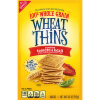 WHEAT THINS Sun Dried Tomato & Basil Sundried Snacks, Whole Grain Crackers, Snack - 8.5 Ounce