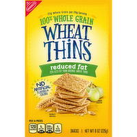 WHEAT THINS Original Reduced Fat Snacks, Whole Grain Crackers, Snack - 8 Ounce