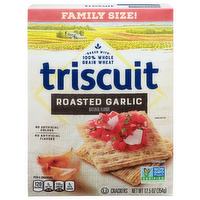 Triscuit Roasted Garlic Family Size Crakers - 12.5 Ounce