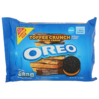 Nabisco Oreo Toffee Flavor Creme With Sugar Crystals Chocolate Sandwich Cookies - 17 Ounce