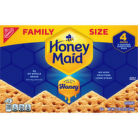 HONEY MAID Original Graham Crackers, Lunch Snacks, Family Size - 19.2 Ounce