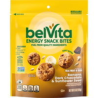 BELVITA Energy Snack Bites Banana Dark Chocolate & Sunflower Seed And - 5 Ounce