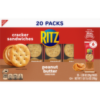 RITZ Cracker Sandwiches Peanut Butter Sandwich Crackers, Lunch Snacks, Snack Packs - 27.6 Ounce