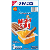 HANDI-SNACKS Mister Salty Cheese Pretzels 'n Cheesy Dip Snack Packs - 9.2 Ounce