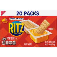 HANDI-SNACKS Ritz Cheese Crackers 'n Cheesy Dip Snack Packs - 19 Ounce