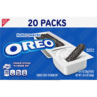 HANDI-SNACKS Oreo Chocolate Cookie Sticks 'n Creme Dip Snack Packs - 20 Ounce