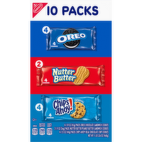 CHIPS AHOY!/NUTTER BUTTER/OREOssorted Oreo, Ahoy! And Nutter Butter Cookies Variety Pack, Snack Packs - 16.36 Ounce