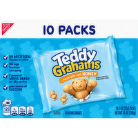 TEDDY GRAHAMS Honey Graham Snacks, Kids Snack Packs - 10 Ounce