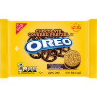 OREO Chocolate Pretzel Covered Sandwich Cookies, Limited Edition - 10.68 Ounce