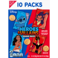 NABISCO Cinnamon Honey Disney Heroes And Villains Graham Snacks, Custom Cookies Variety Pack, Kids Snack Packs - 10 Ounce