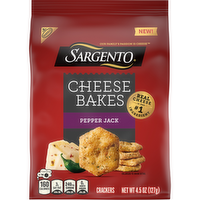 Sargento Cheese Bakes Pepper Jack ® Crackers, Cheese Lunch Snacks - 4.5 Ounce