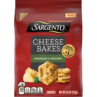 SARGENTO Cheese Bakes Parmesan ® And Oregano Crackers, Lunch Snacks - 4.5 Ounce