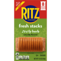 RITZ Zesty Herb Fresh Stacks Crackers,travel Snacks, Multi Snack Packs - 11.8 Ounce
