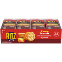 Ritz Spicy Cheddar Cheese Sandwich Crackers, Lunch Snacks - 10.8 Ounce