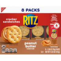 RITZ Cracker Sandwiches Peanut Butter Sandwich Crackers, Lunch Snacks, Snack Packs - 11.04 Ounce