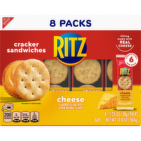 RITZ Cheese Sandwich Crackers, Lunch Snacks, Snack Packs - 10.8 Ounce