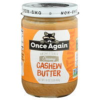 Once Again Creamy Cashew Butter Unsweetened & Salt Free - 16 Ounce