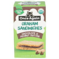 Once Again Organic Chocolate Peanut Butter Graham Sandwich 6PK - 1.59 Ounce - 5 Count