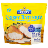 Gorton's Battered Fish Fillets Crispy - 1.9 Ounce - 10 Count