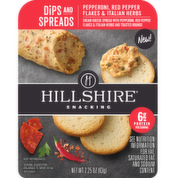 Hillshire Snacking Dips And Spreads Pepperoni, Red Pepper Flakes & Italian Herbs, Tray - 2.25 Ounce