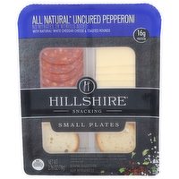 Hillshire Snacking Uncured Pepperoni With Natural White Cheddar Cheese & Toasted Rounds - 2.76 Ounce