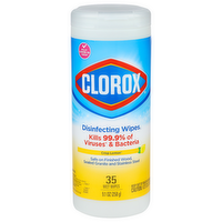 Clorox Crisp Lemon Disinfecting Wipes₁ - 0.26 Ounce - 35 Count
