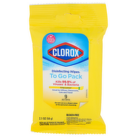 Clorox To Go Pack Disinfecting Wipes¹ - 0.233 Ounce - 9 Count