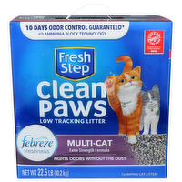 Fresh Step Clean Paws Low Tracking Litter Clumping Cat - 22.5 Pound