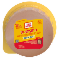 Oscar Mayer Thick Cut Bologna Made With Chicken & Pork, Beef Added Sliced Lunch Meat, Pack - 16 Ounce