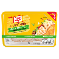 Oscar Mayer Deli Fresh Oven Roasted Turkey Breast, For a Low Carb Lifestyle, Tray - 9 Ounce