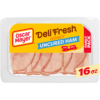 Oscar Mayer Deli Fresh Honey Uncured Sliced Ham Lunch Meat Family Size, Package - 16 Ounce