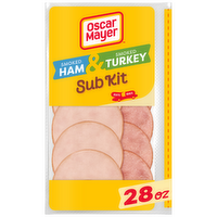 Oscar Mayer Smoked Ham & Smoked Turkey Sub Kit - 28 Ounce