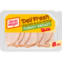Oscar Mayer Coated With Cracked Black Pepper Deli Fresh Turkey Breast - 8 Ounce