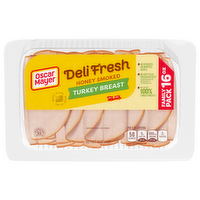 Oscar Mayer Deli Fresh Honey Smoked Sliced Turkey Breast Lunch Meat, Package - 16 Ounce