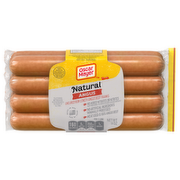 Oscar Mayer Natural Selects Bun-Length Angus Beef Uncured Franks Hot Dogs, Pack - 8 Count