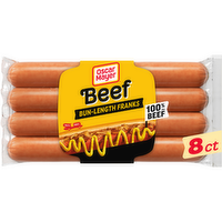Oscar Mayer Bun Length Uncured Angus Beef Franks - 15 Ounce
