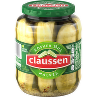Claussen Kosher Dill Pickle Halves, Jar - 32 Fluid Ounce