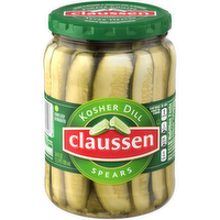 Claussen Kosher Dill Pickle Spears, Jar - 24 Fluid Ounce