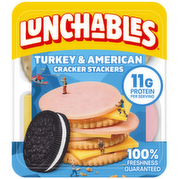 Lunchables Lunch Combinations Turkey & American Cracker Stackers - 3.4 Ounce