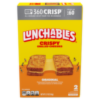 Lunchables Crispy Grilled Cheesies, Original Cheese Sandwiches, 2 Pack, Box - 5.71 Ounce