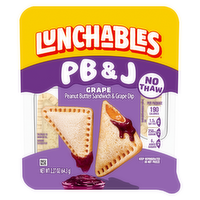 Lunchables Pb&j Peanut Butter Sandwich & Grape Dip, Pack - 2.27 Ounce