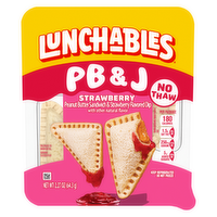 Lunchables Pb&j Peanut Butter Sandwich & Strawberry Flavored Dip, Pack - 2.27 Ounce
