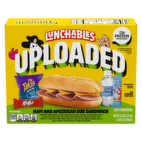 Lunchables Uploaded Ham And American Sub Sandwich Snack Kit, Box - 16.1 Ounce