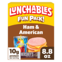 Lunchables Ham & American With Capri Sun & Hershey's Milk Chocolate Bar Fun Pack - 8.8 Ounce