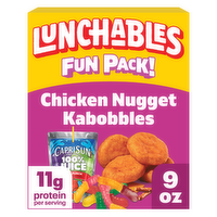 Lunchables Chicken Nugget Kabobbles With Capri Sun 100% Juice & Gummy Worms - 9.5 Fluid Ounce